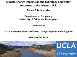 Climate change impacts on the hydrology and water resources of