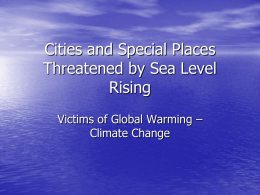 Cities Vulnerable to Sea Level Rising