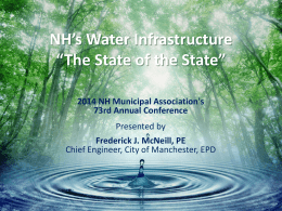 NH`s Water Infrastructure - New Hampshire Municipal Association