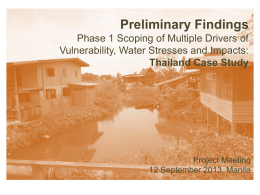 Thailand Case Study - Adapting to Climate Change in Peri