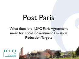 Env 2016 - Post-Paris - Setting greenhouse gas reduction goals