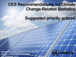 Related to improving existing statistics for climate change