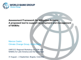 Mitigation Actions Assessment Framework