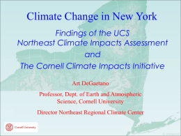 Climate Change in New York