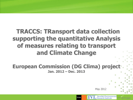 TRACCS: TRansport data collection supporting the quantitative