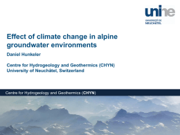 climate change in alpine area