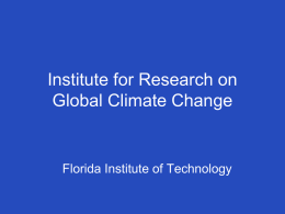 Terrestrial Paleoecology - Florida Institute of Technology