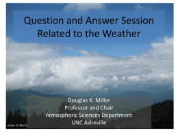 Weather presentation at Biltmore