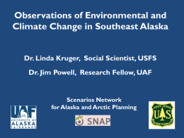 Climate Change in Southeast Alaska