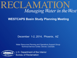 December Basin Study Update