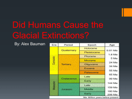 Bauman_Were Humans responsible for the Glacial Extinctionsx