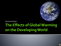 The Effects of Global Warming on the Developing World