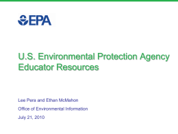 EPA Resources for Educators