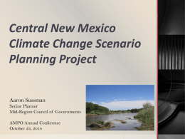 Central New Mexico Climate Change Scenario Planning Project