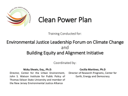 Clean Energy Incentive Program - Environmental Justice Leadership