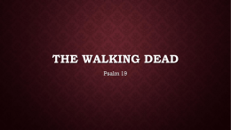 The Walking Dead Sermon Slides