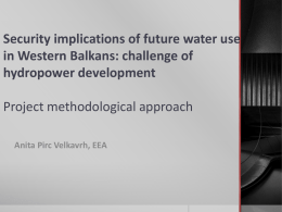 apv-methodological approach WB project HP-water