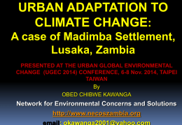 Urban adaptation to climate change