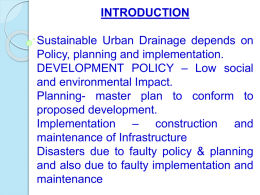 GIS for storm water management - The Institution of Engineers (India)