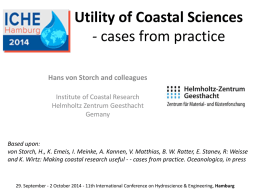 Utility of Coastal Sciences