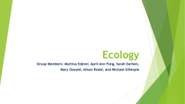 Ecology - Yale Center for Teaching and Learning