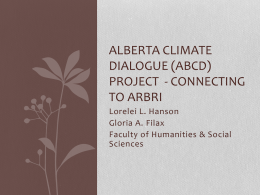 Alberta climate Dialogue (ABCD) project