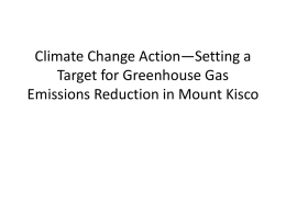 CAC - Presentation on Emissions Reduction Target