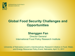 Global Food Security Challenges and Opportunities