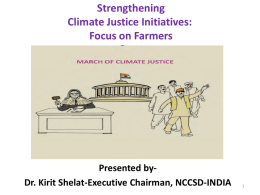 Strengthening Climate Justice Initiatives: Focus on