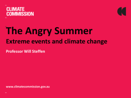 The Angry Summer - ACT Environment and Planning