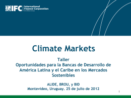 Climate Markets - Finanzas Carbono