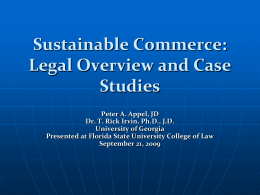 sustainable_commerce - Digital Commons @ Georgia Law