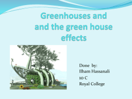 Greenhouse effects