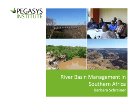 River Basin Management in Southern Africa
