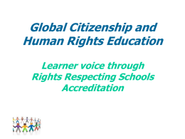 Global Citizenship and Human Rights Education