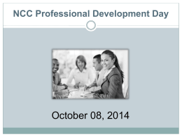 NCC Professional Development Day