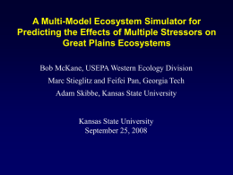 KSU Modeling Overview Presentation