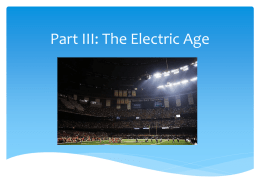 The Electric Age - Penn State College of Earth and Mineral Sciences