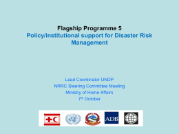 presentation-on-policy-institutional-support-for-disaster