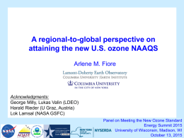 Attaining the new US ozone NAAQS