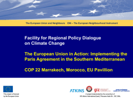 Facility for Regional Policy Dialogue on Climate