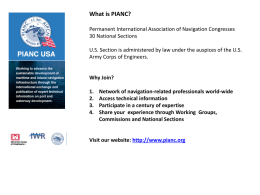 What is PIANC? - National Waterways Conference