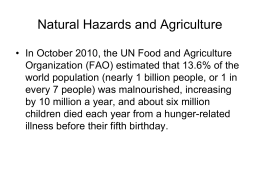 CAgM Activities on Natural Hazards 2000-2013