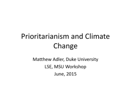Prioritarianism and Climate Change