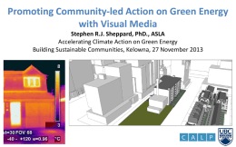 Promoting Community-Led Action Green Energy with