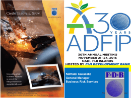 Fiji Development Bank - Association of Development Financing