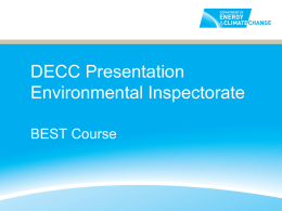 BEST DECC Presentation 1 - E