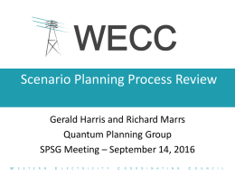 Scenario Planning Process Review Final