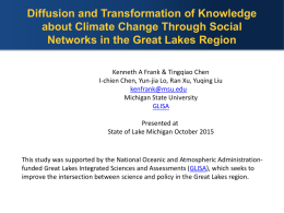 Recent ppt relating networks to beliefs about lake levels and freeze