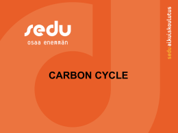 Carbon cycle - Sedu Aikuiskoulutus